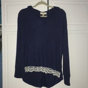 navy sweater